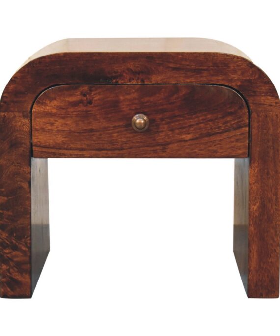California Walnut Disc Bedside