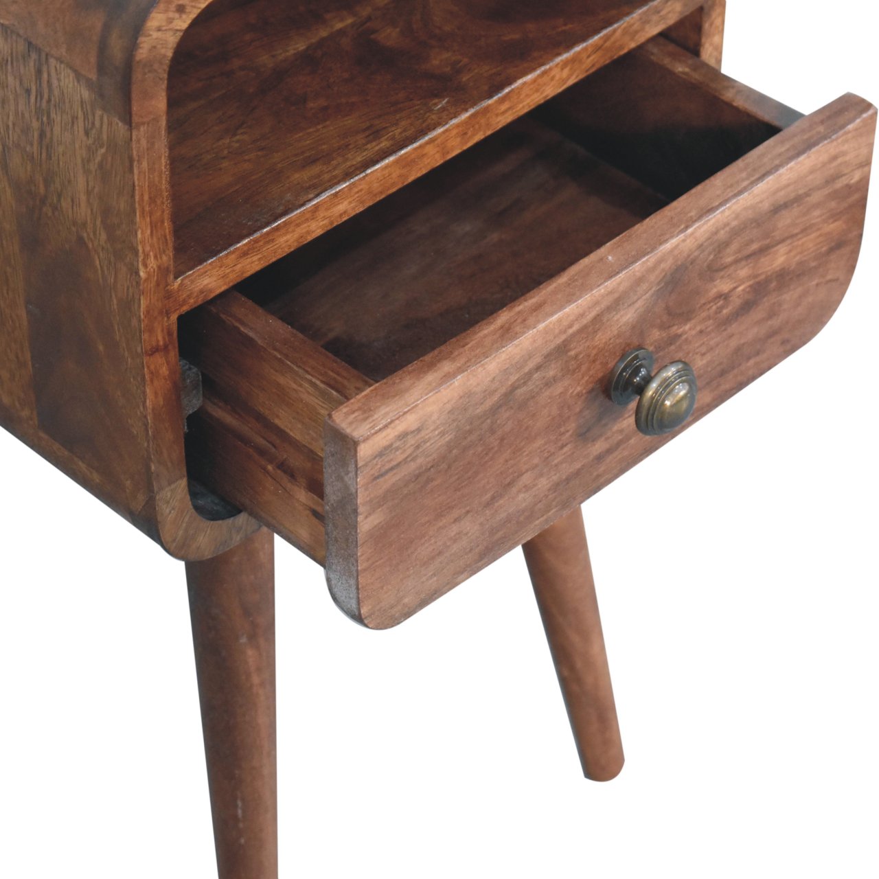 Mini Curved Bedside with Open Slot - Image 5