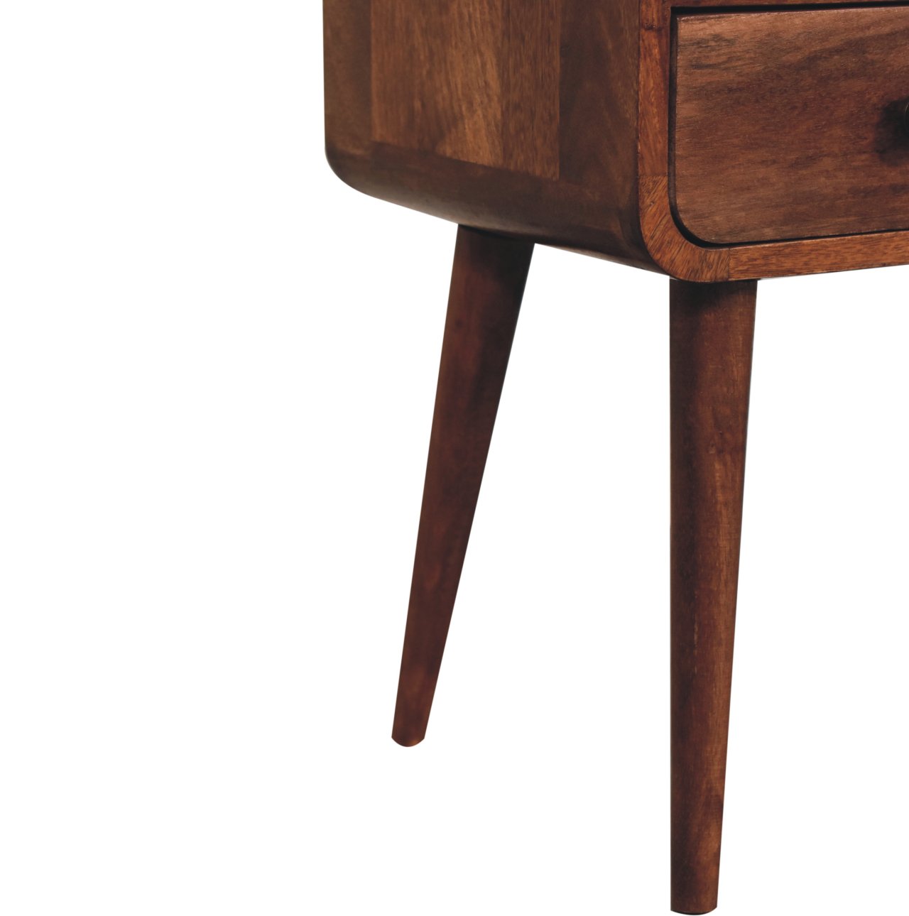 Mini Curved Bedside with Open Slot - Image 6