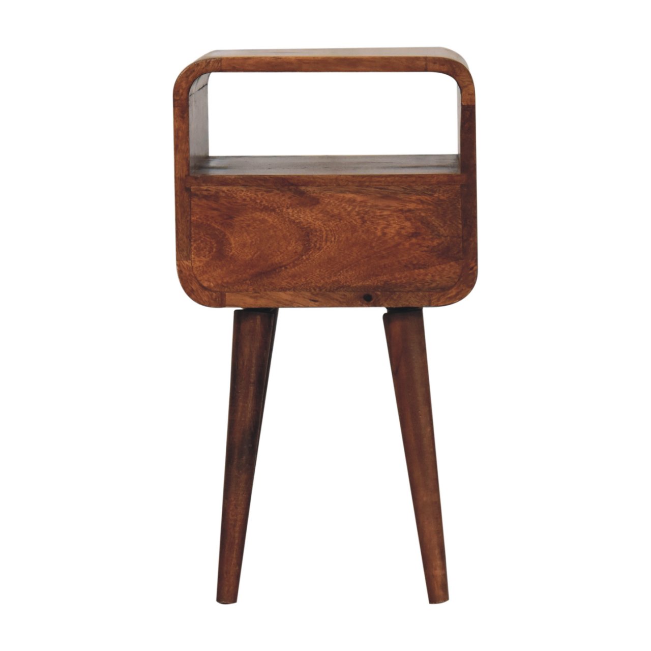 Mini Curved Bedside with Open Slot - Image 8