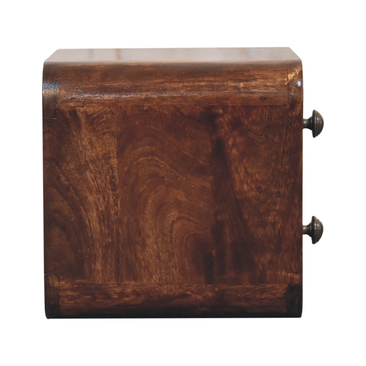 Mini Curved California Walnut Wall Mounted Bedside – Bild 6