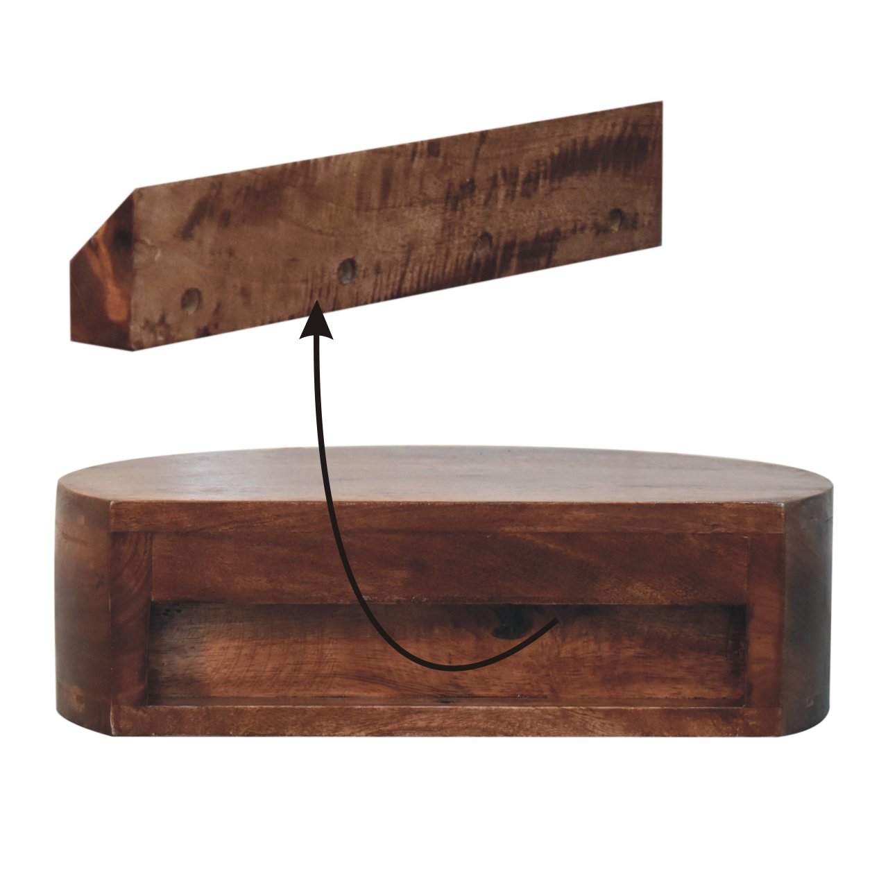 Wall Mounted Rounded Bedside – Bild 16
