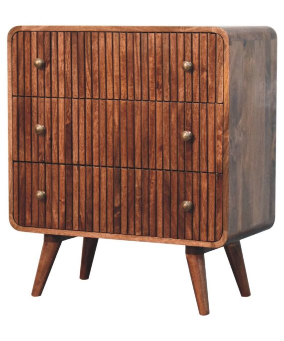 Honey Caramel T-bar Ridged Chest