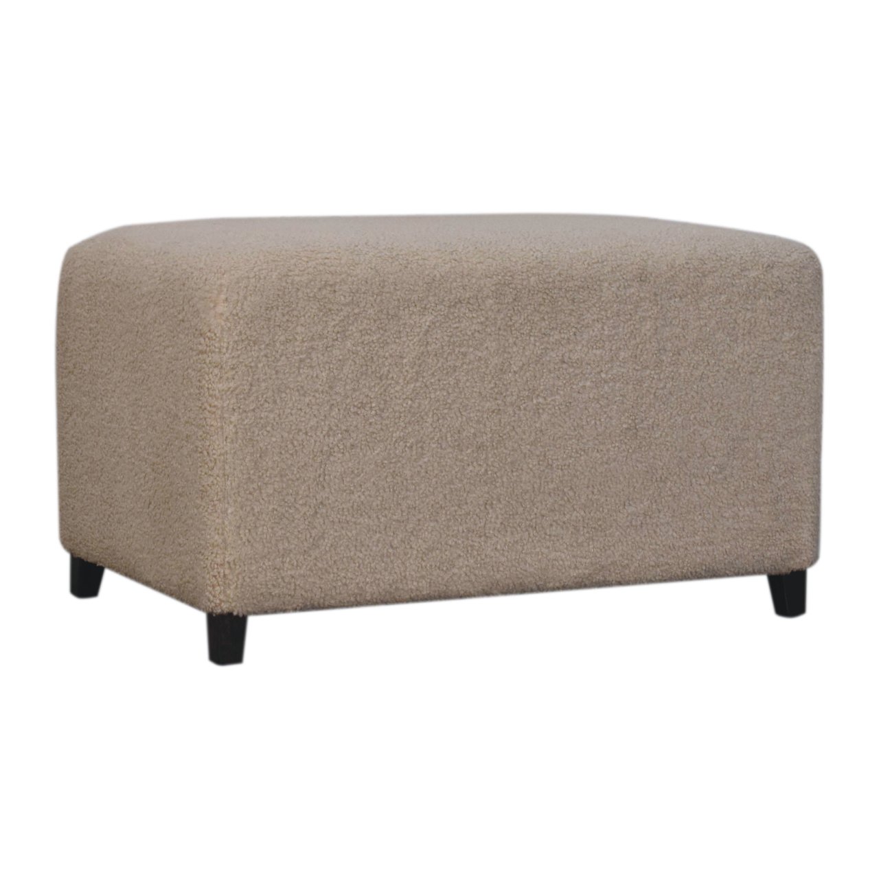 Bliss Cream Bouclé Ottoman - Image 3