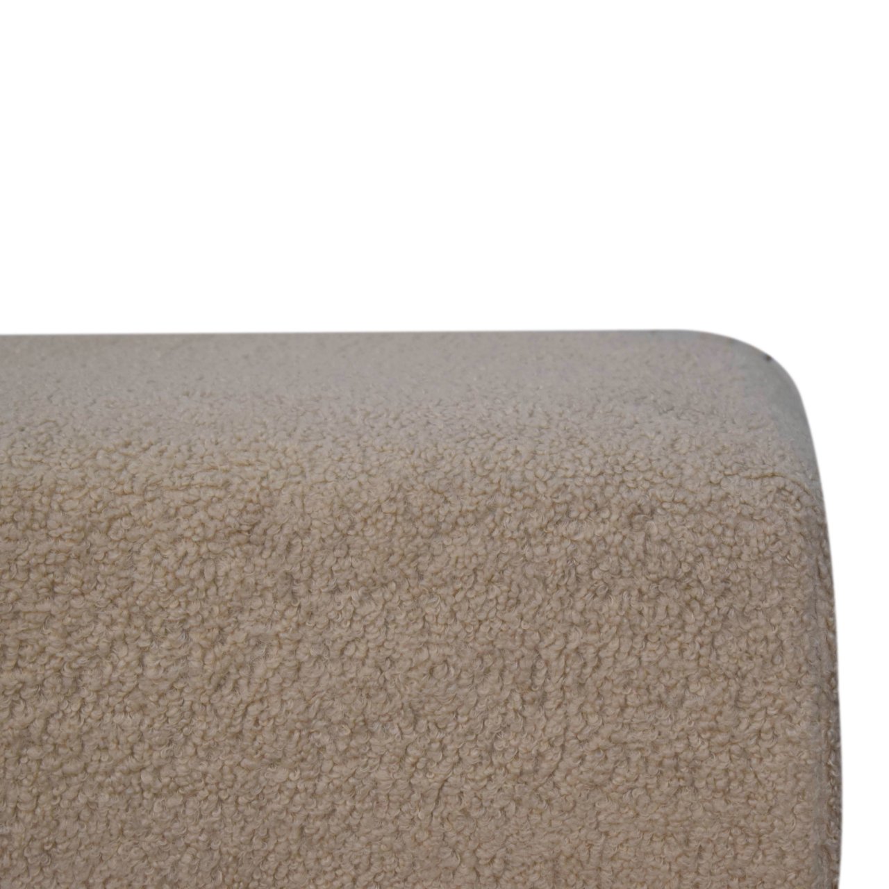 Bliss Cream Bouclé Ottoman - Image 4