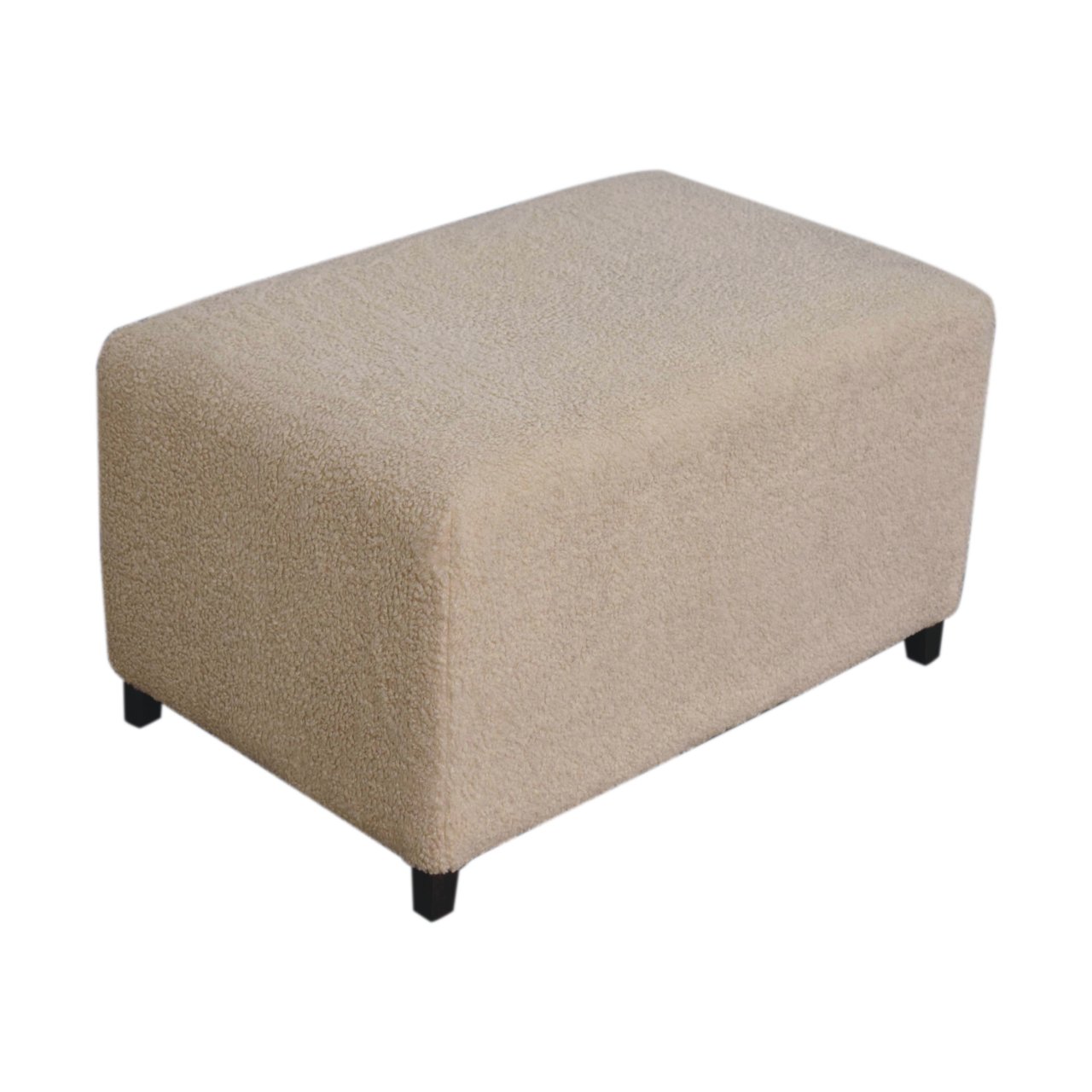 Bliss Cream Bouclé Ottoman - Image 6