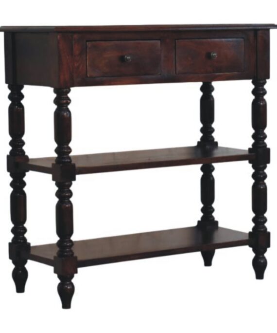Turned legs Cherry Side Table