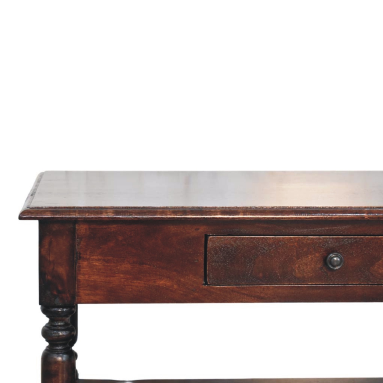 Turned Legs Cherry Console Table - Image 3