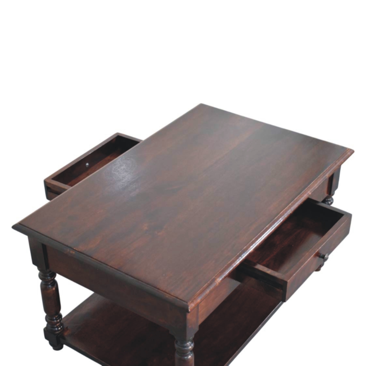 Turned Legs Cherry Console Table - Image 4