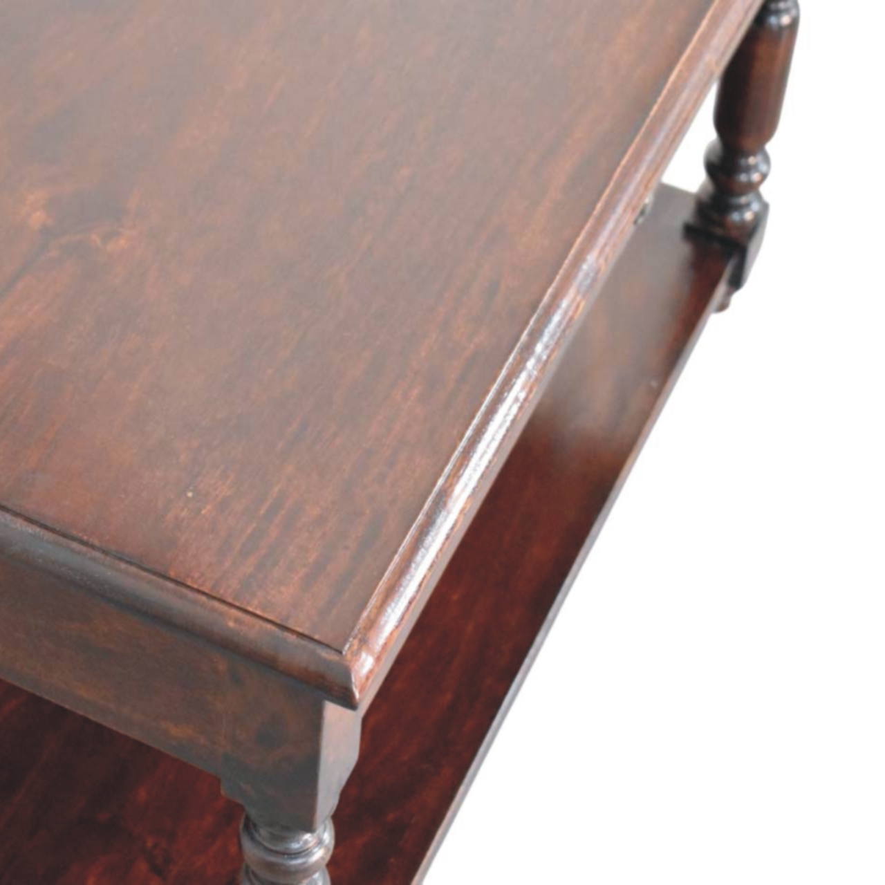 Turned Legs Cherry Console Table - Image 5