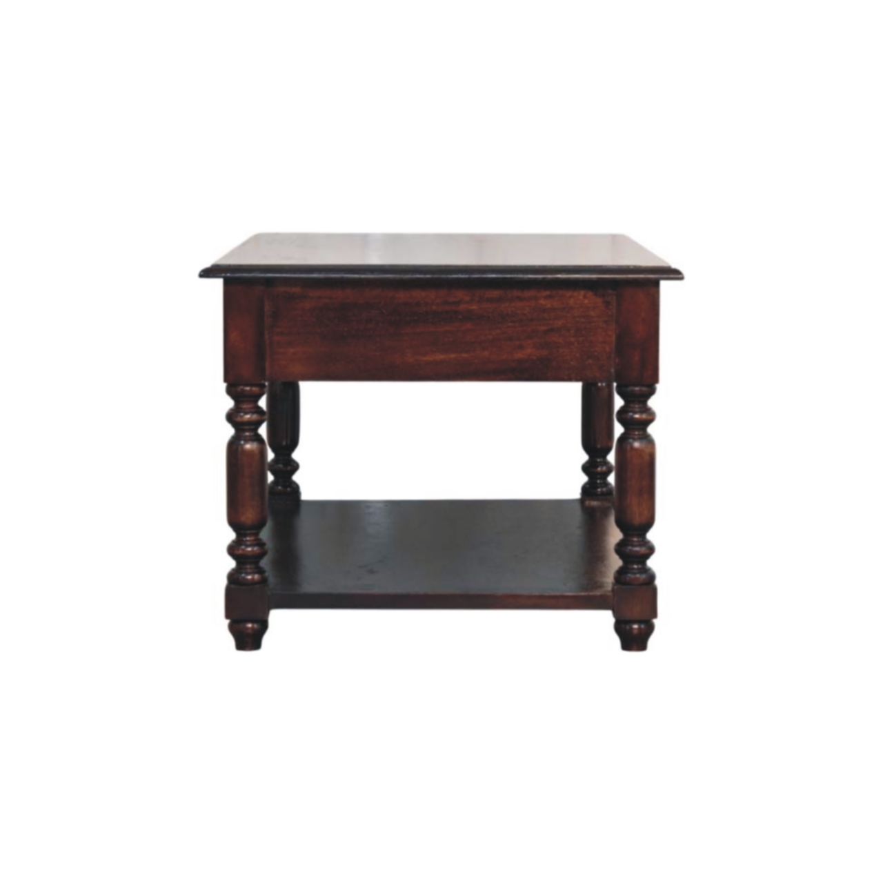 Turned Legs Cherry Console Table - Image 7
