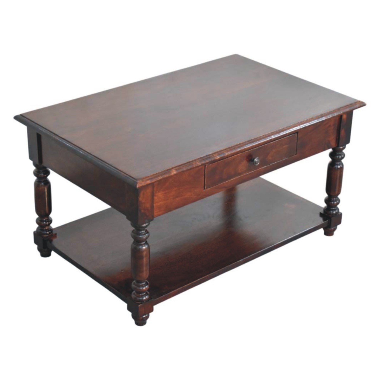 Turned Legs Cherry Console Table - Image 8