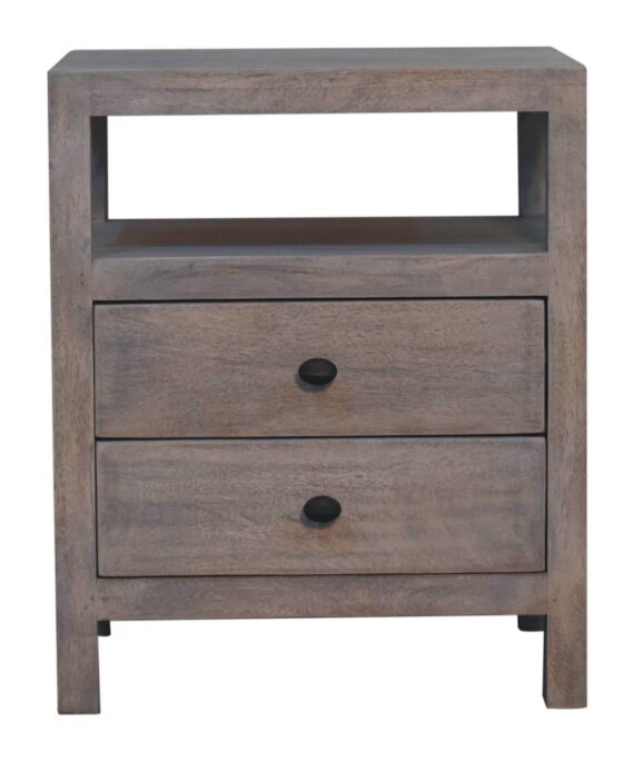 Acid Wash 2 Drawer Open Bedside
