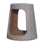 Acid Wash Open Side Table