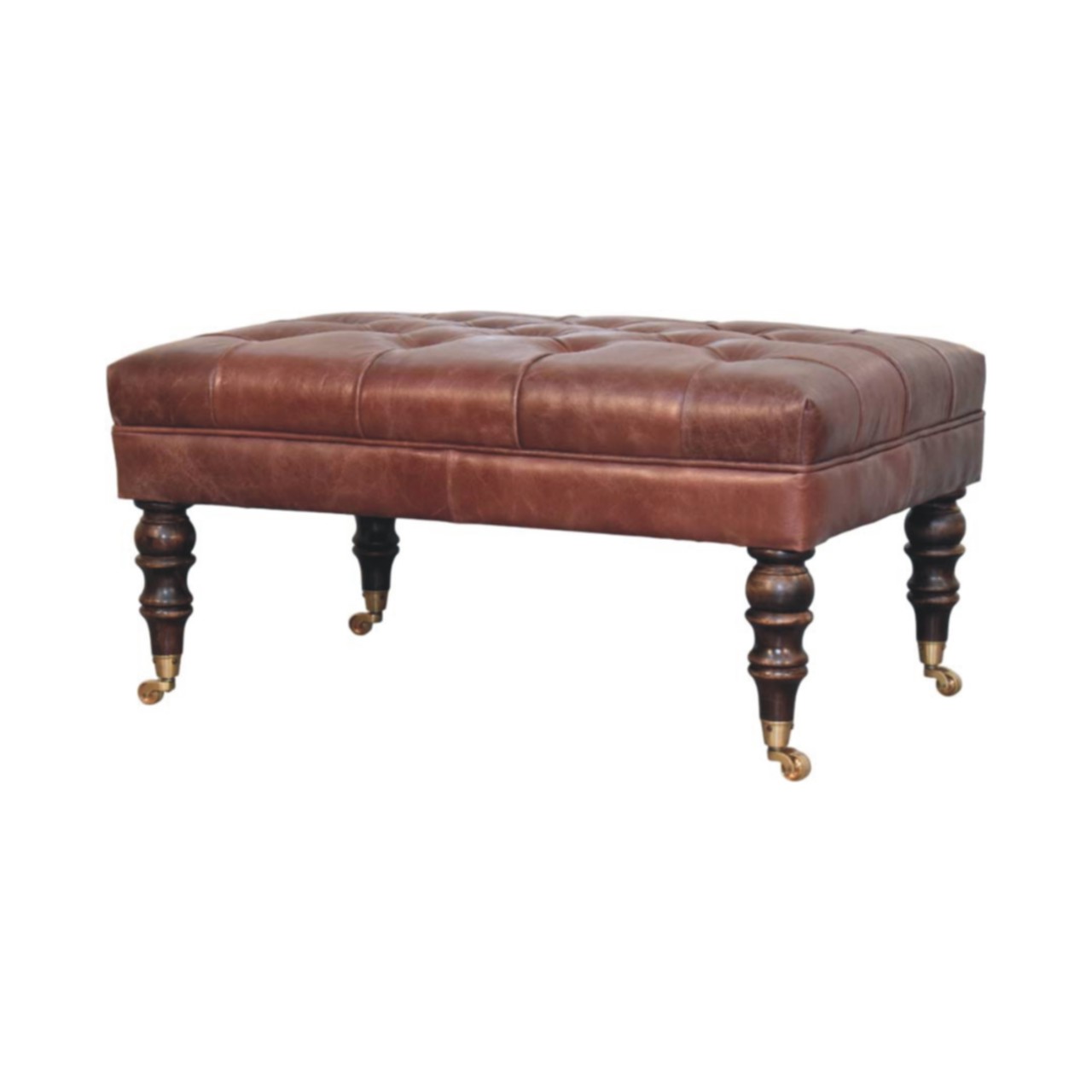 Buffalo Ottoman with Castor Legs - Image 25