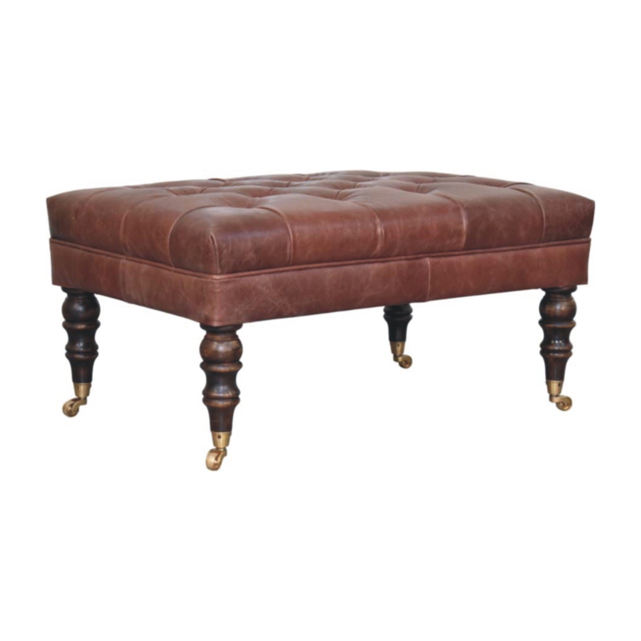 Buffalo Ottoman with Castor Legs - Image 26