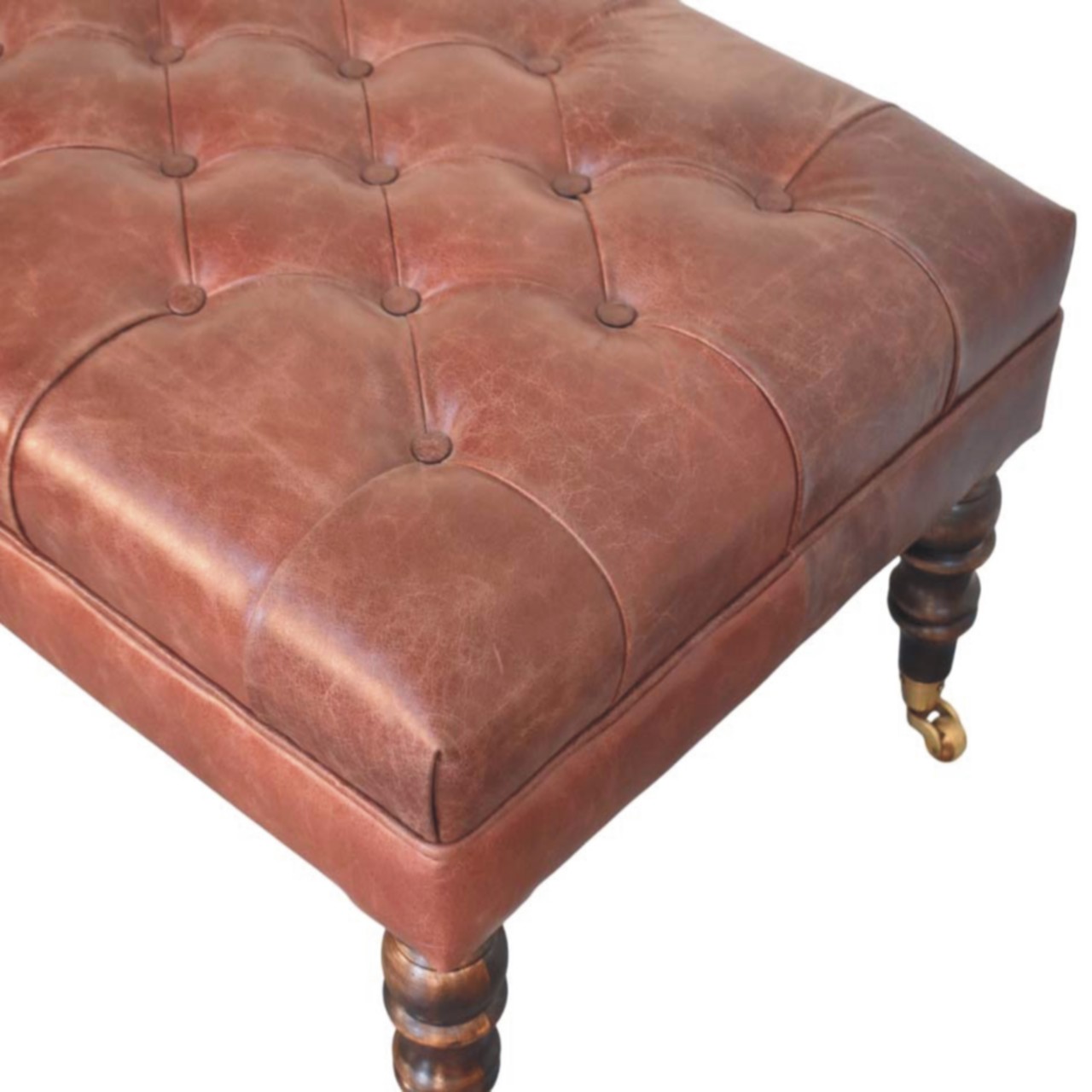 Buffalo Ottoman with Castor Legs - Image 28