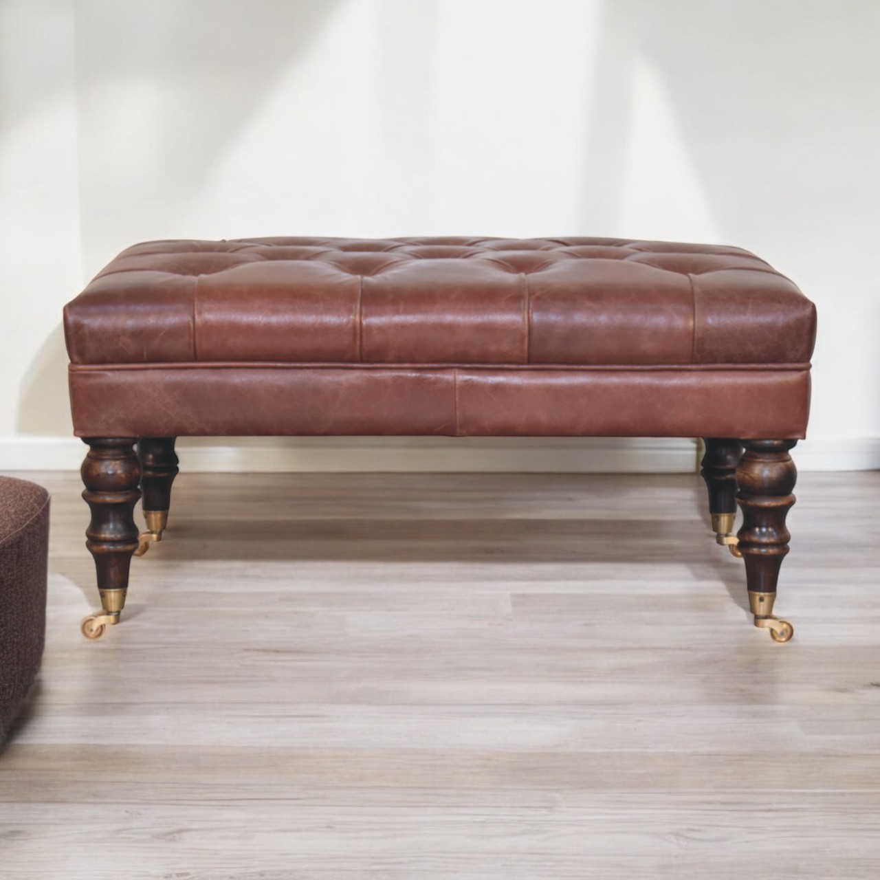 Buffalo Ottoman with Castor Legs - Image 31