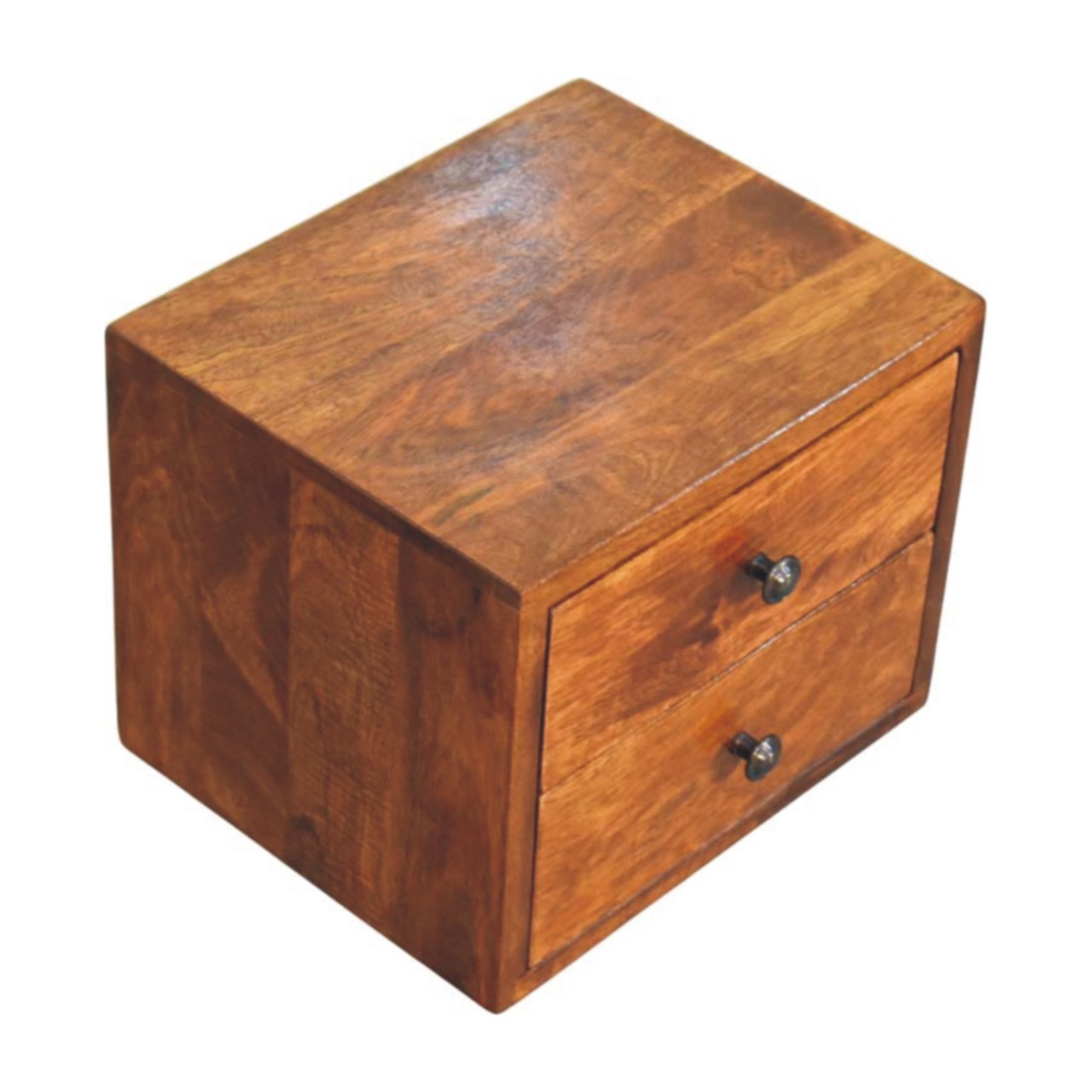 Solis 2-Drawer Chestnut Wall Mounted Nightstand - Image 4