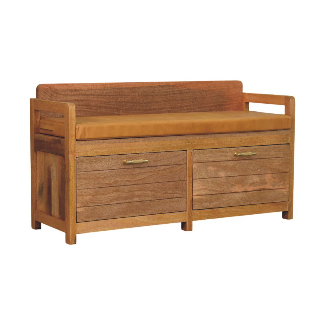 Oxford Oak-ish 2 Drawer Storage Bench - Image 2