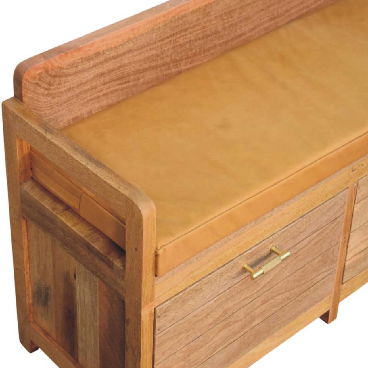Oxford Oak-ish 2 Drawer Storage Bench - Image 4