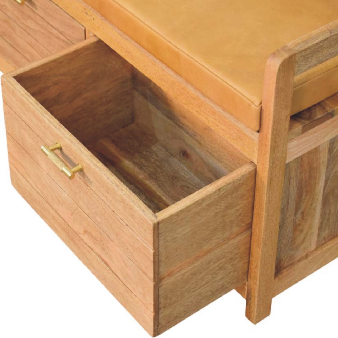Oxford Oak-ish 2 Drawer Storage Bench - Image 5