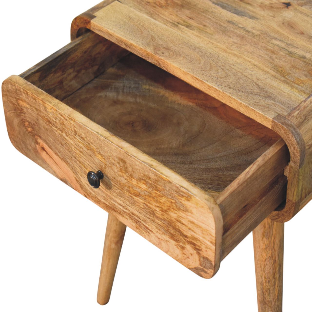 Avora Oak-ish Nightstand with 1 drawer - Image 5