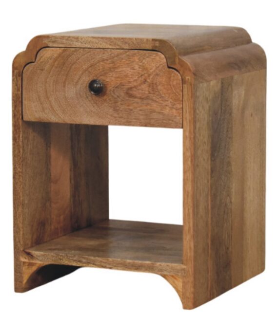 Newton Mini Nightstand with a drawer and open shelf