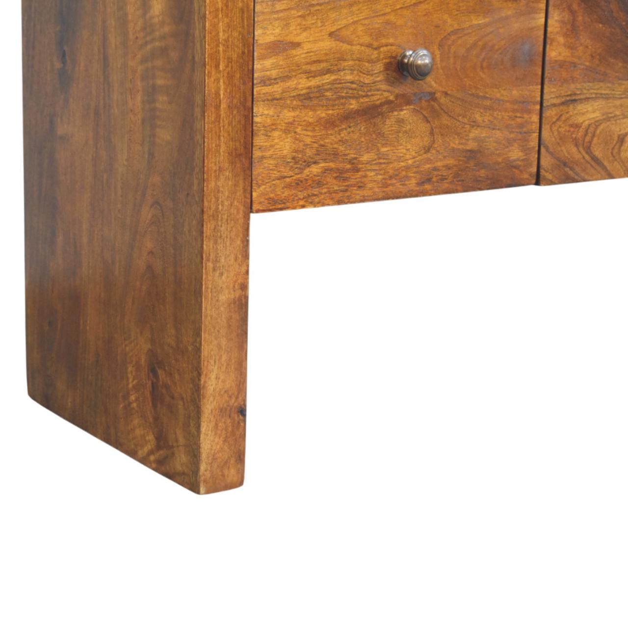 Darcy 3 over 3 Drawer Chest in Chestnut Finish - Image 6