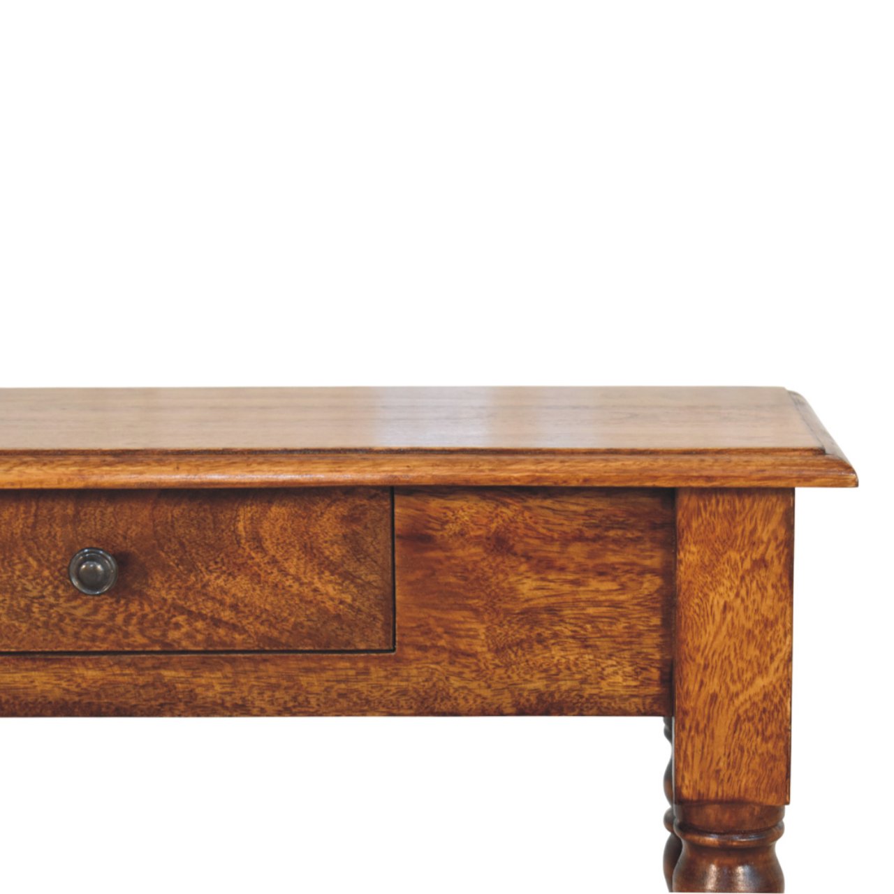 Turned Legs 1 Drawer Chestnut Console - Image 3