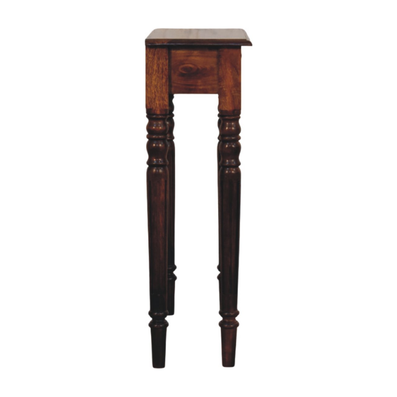 Turned Legs 1 Drawer Chestnut Console - Image 7