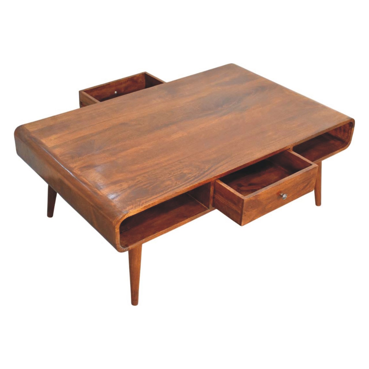 Avora 2 Drawer Chestnut Coffee Table - Image 7