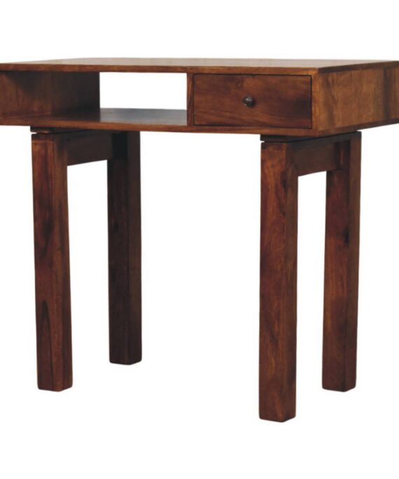 Tula 1 Drawer Chestnut Writing Desk