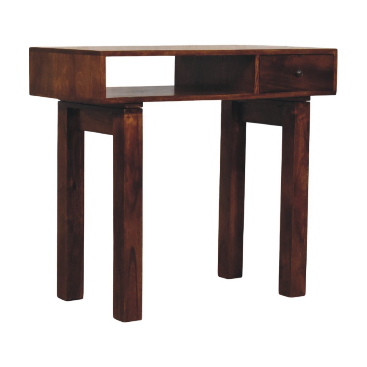 Tula 1 Drawer Chestnut Writing Desk - Image 2