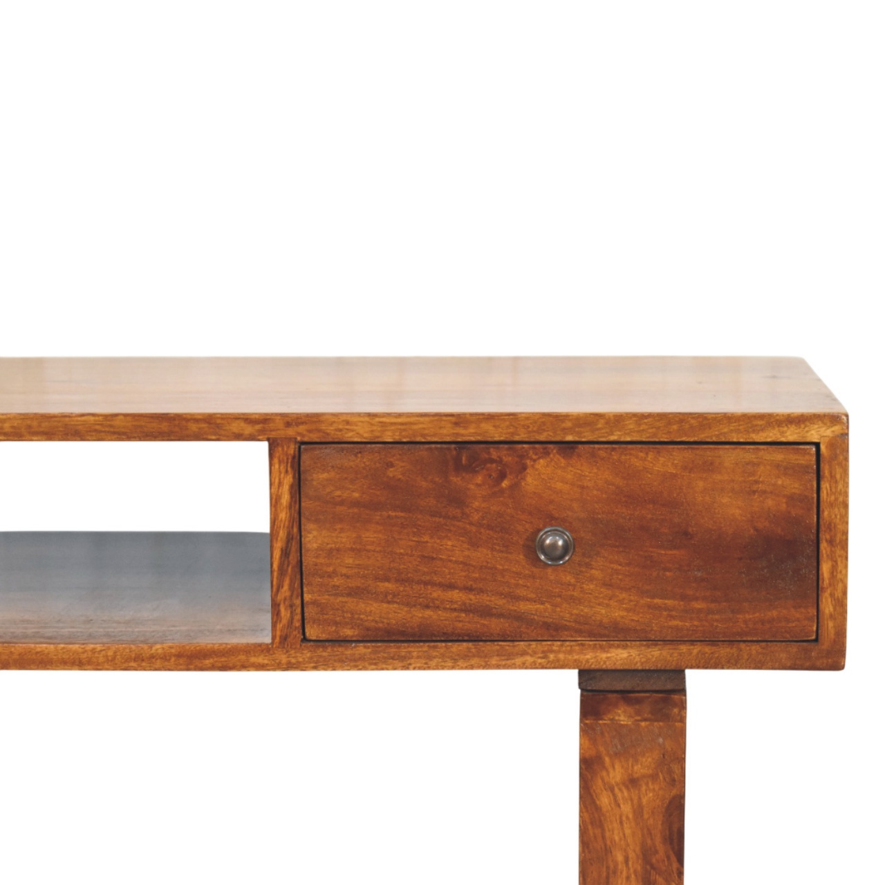 Tula 1 Drawer Chestnut Writing Desk - Image 3