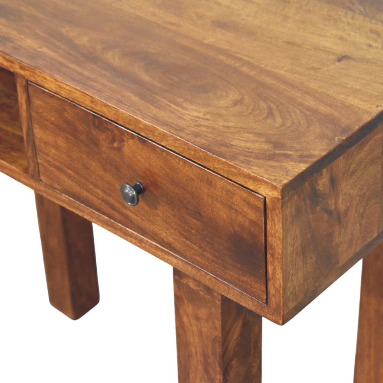 Tula 1 Drawer Chestnut Writing Desk - Image 4