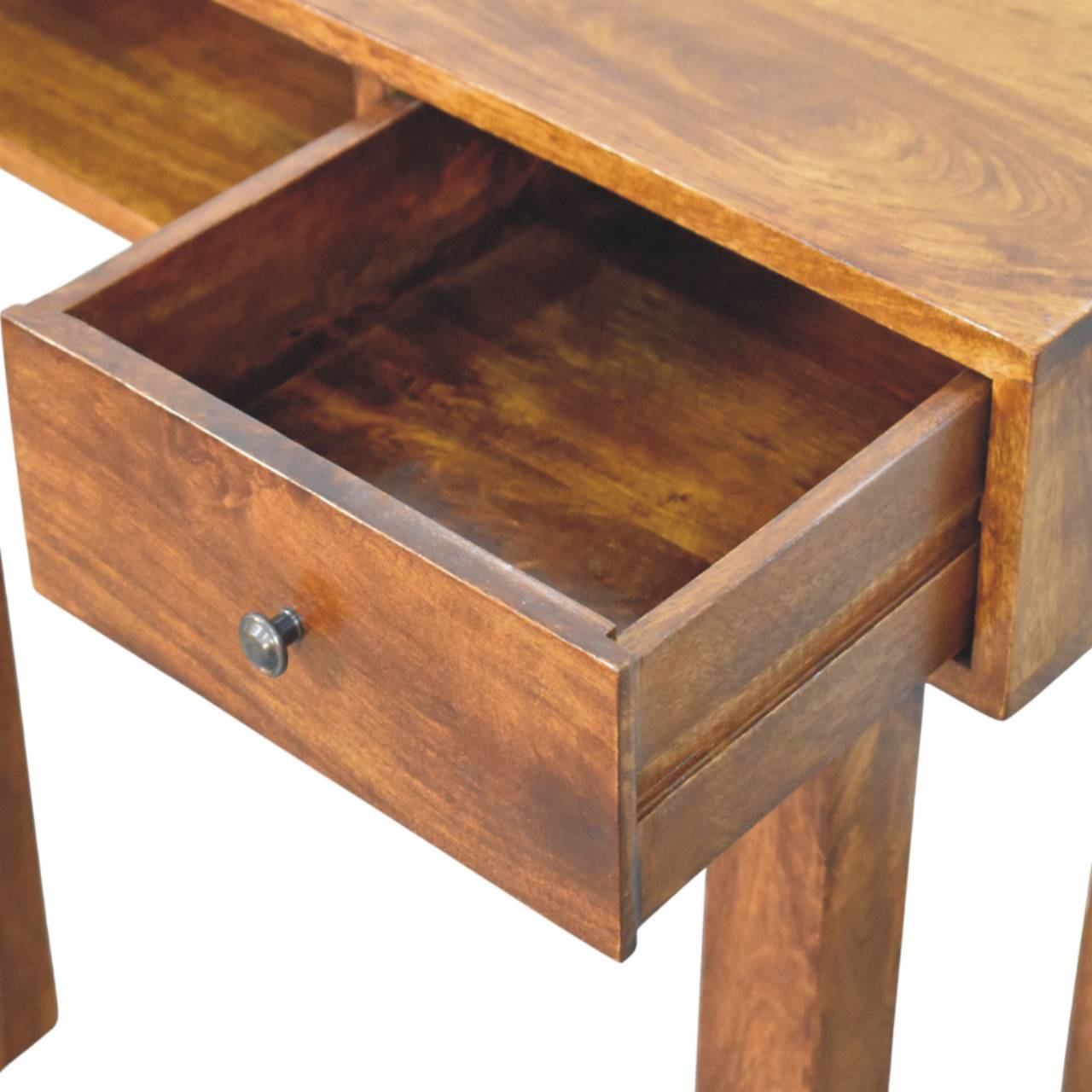 Tula 1 Drawer Chestnut Writing Desk - Image 5