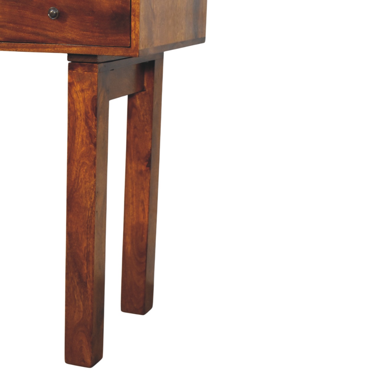 Tula 1 Drawer Chestnut Writing Desk - Image 6