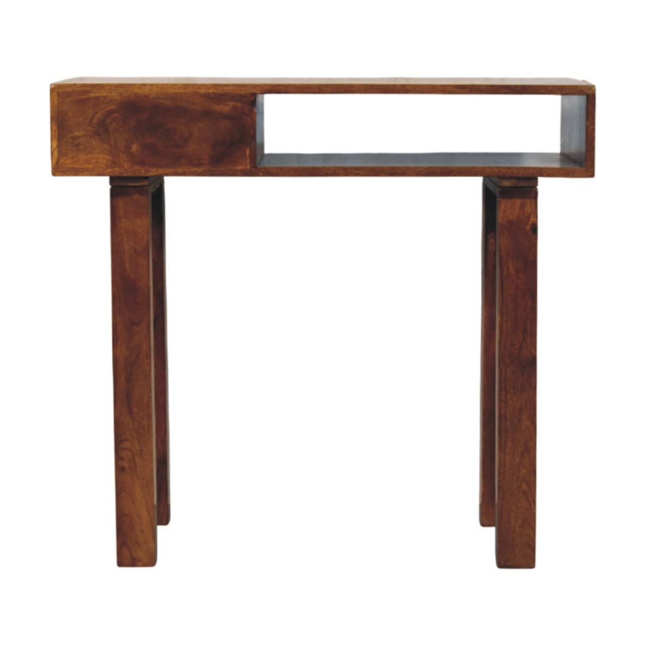 Tula 1 Drawer Chestnut Writing Desk - Image 8