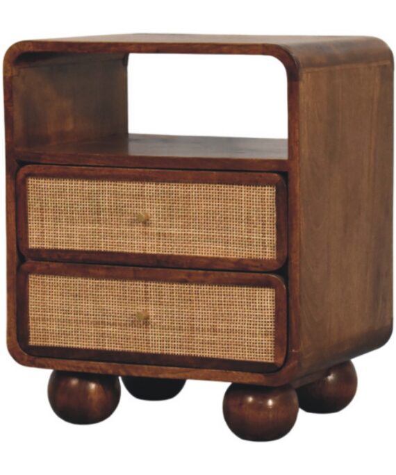 Larissa 2 Drawer Chestnut Nightstand