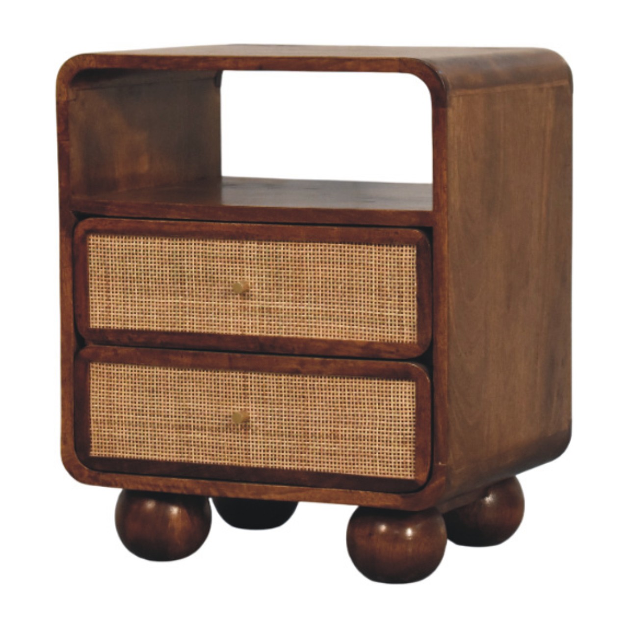 Larissa 2 Drawer Chestnut Nightstand