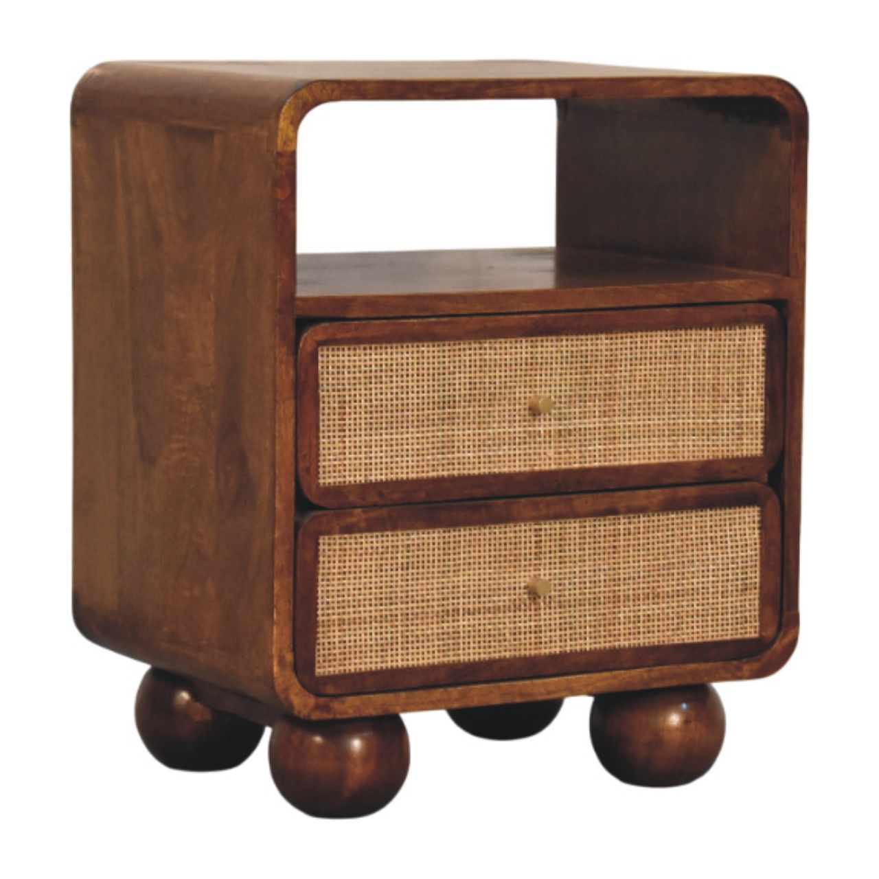 Larissa 2 Drawer Chestnut Nightstand - Image 2