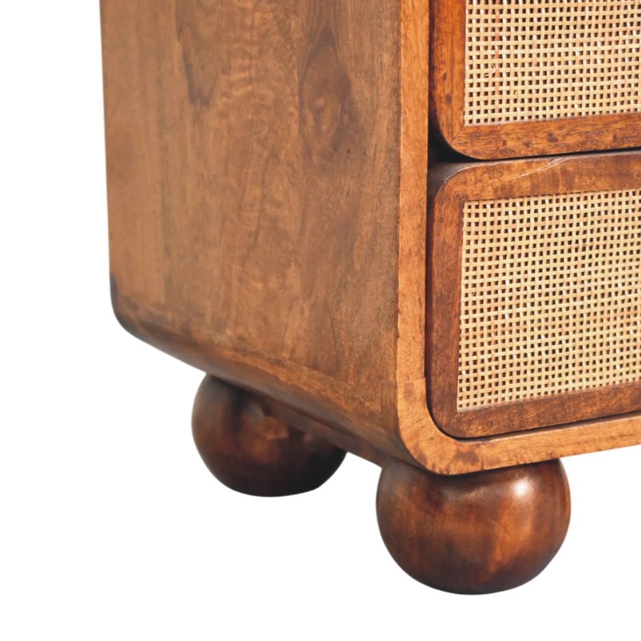 Larissa 2 Drawer Chestnut Nightstand - Image 6