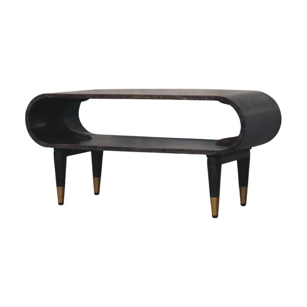 Curved Edge Media with Brass Accents - Image 2