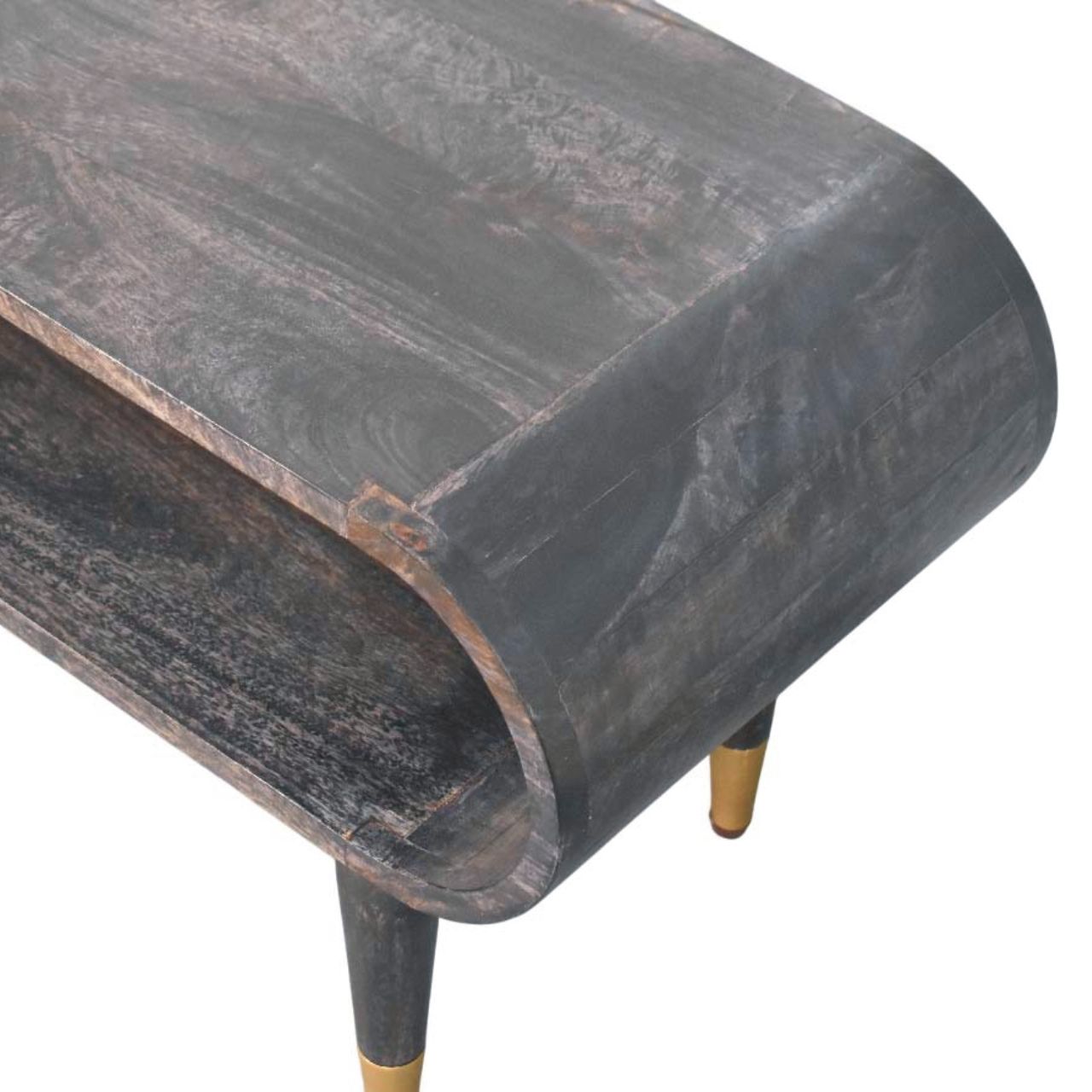 Curved Edge Media with Brass Accents - Image 4