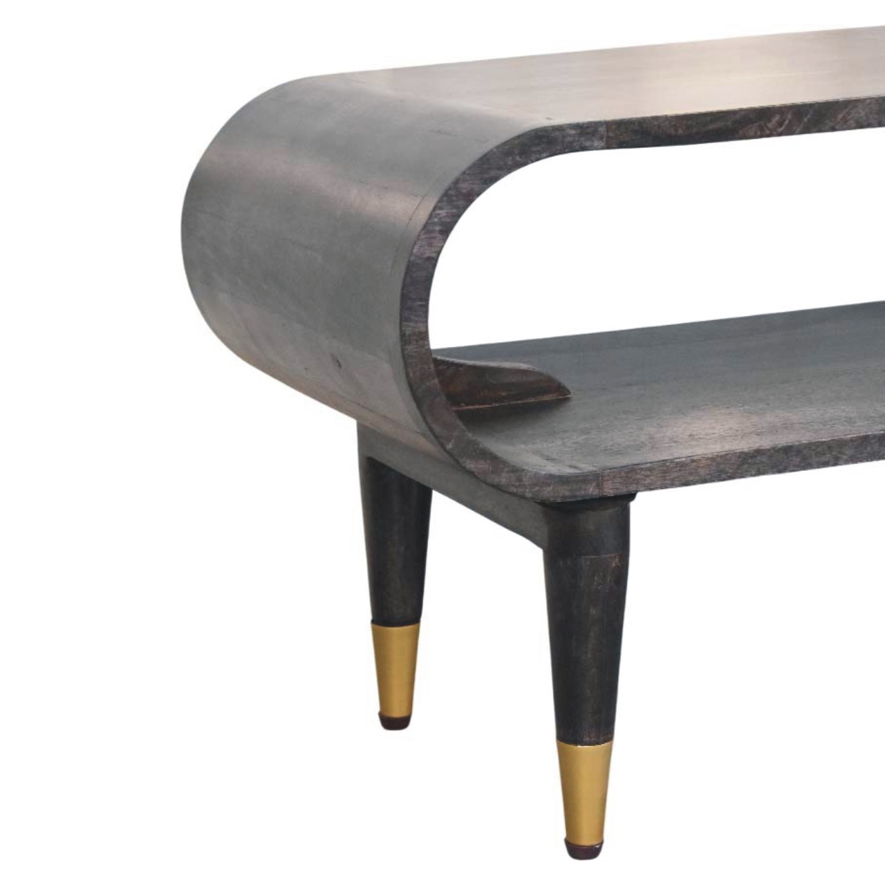 Curved Edge Media with Brass Accents - Image 5