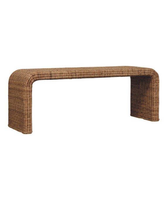 Rattan Weave Bench