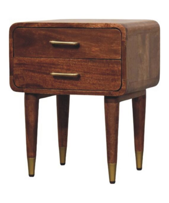Valenza Two-Drawer Bedside Table