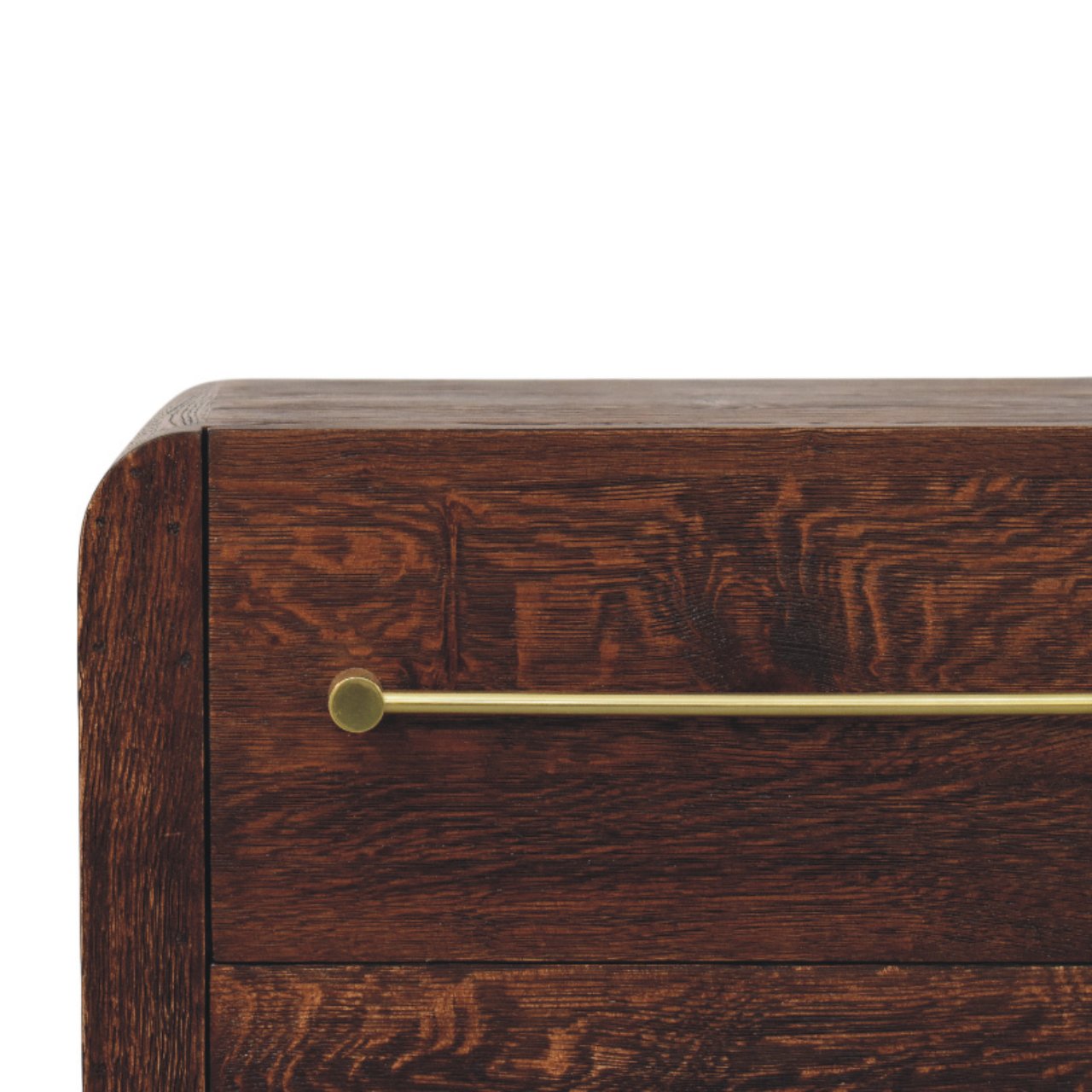 Aurelio Smoked Oak Bedside Table - Image 3