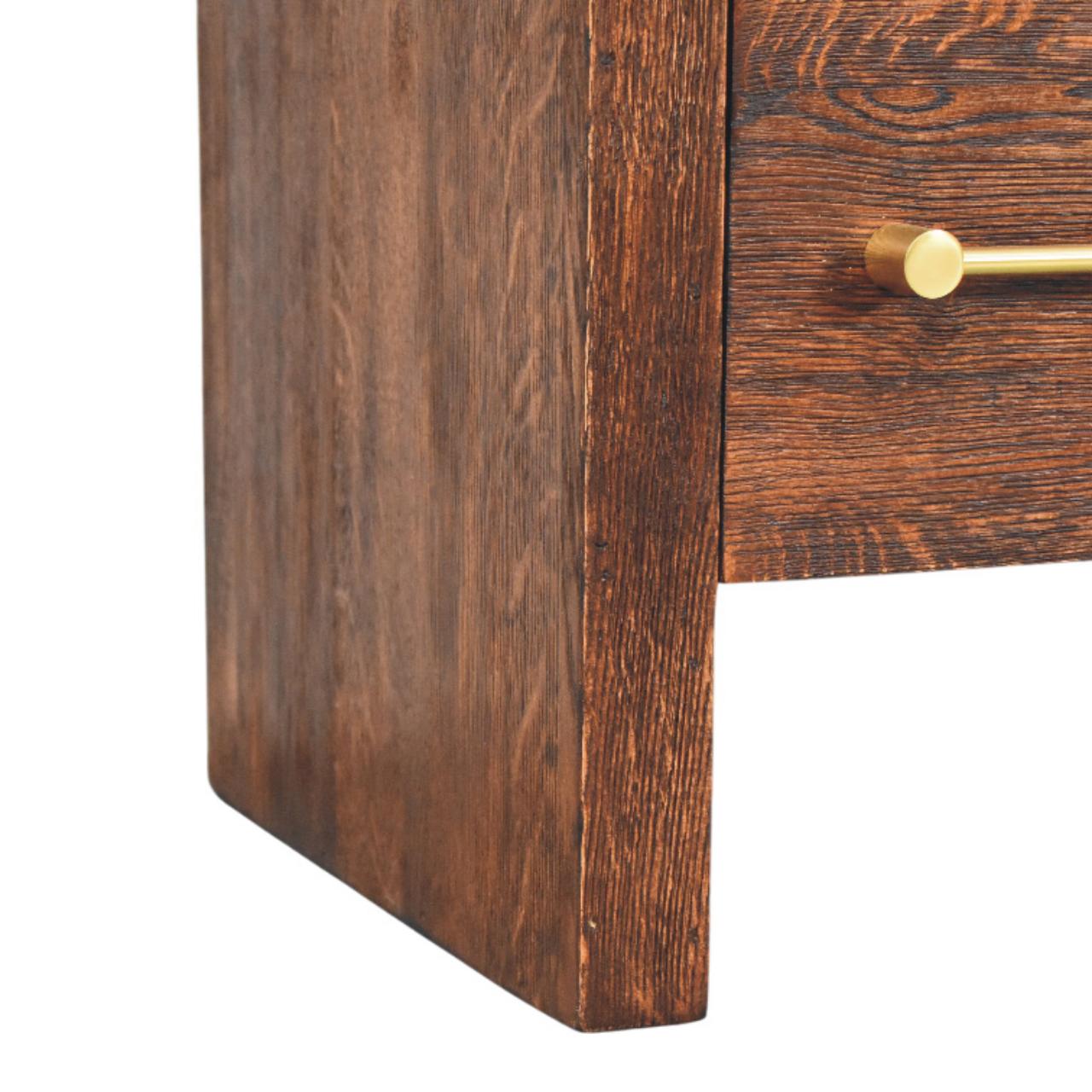 Aurelio Smoked Oak Bedside Table - Image 6